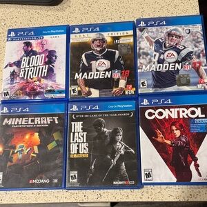 Sony PS4 Game Set - Blue and Multicolor Covers